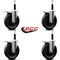 Service Caster 6'' Phenolic Swivel 3/4'' Expanding Stem Caster Set Total Lock Brake, 4PK SCC-EXTTL20S615-PHS-34-4 - alternate 4